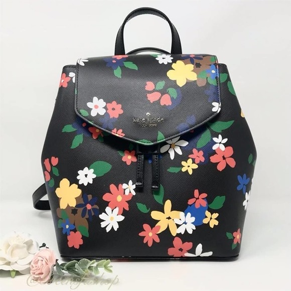 New Kate Spade Lizzie Floral backpack & wallet - Picture 2 of 12